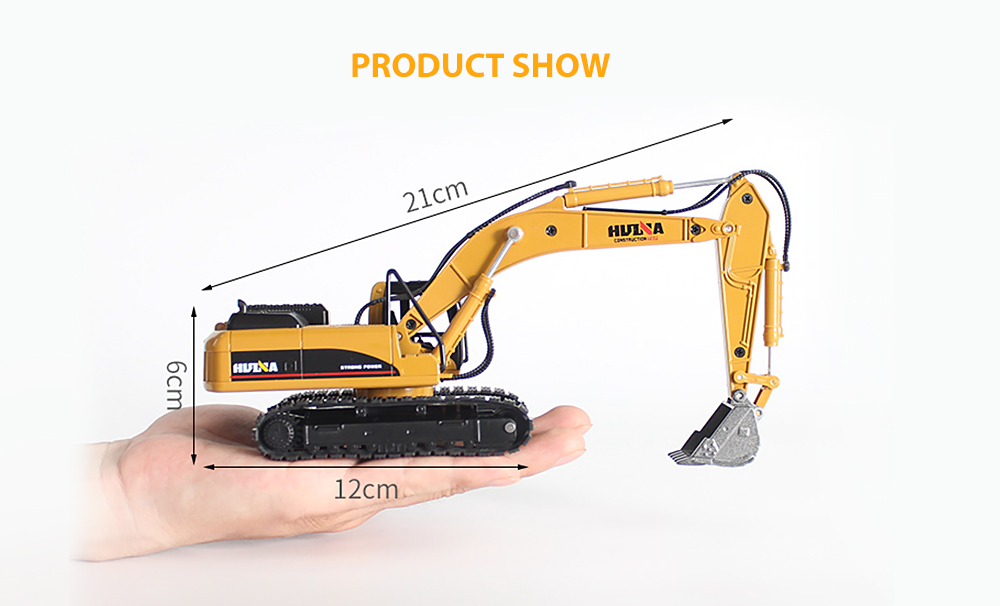 1:50 Alloy Truck Excavator Car Hammer Vehicle Breaker Model Diecast for Kids Toys Gift