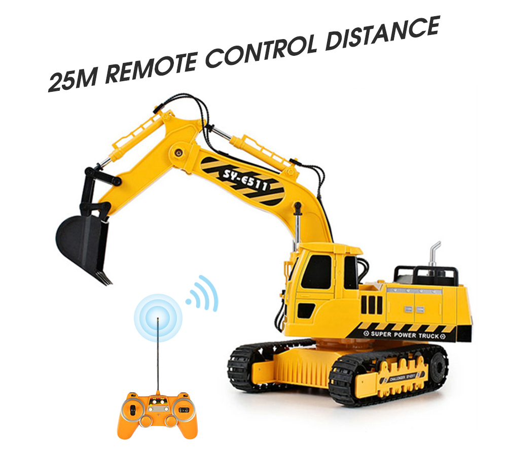 DOUBLEE E511 - 003 Funny Toy Remote Control Excavator