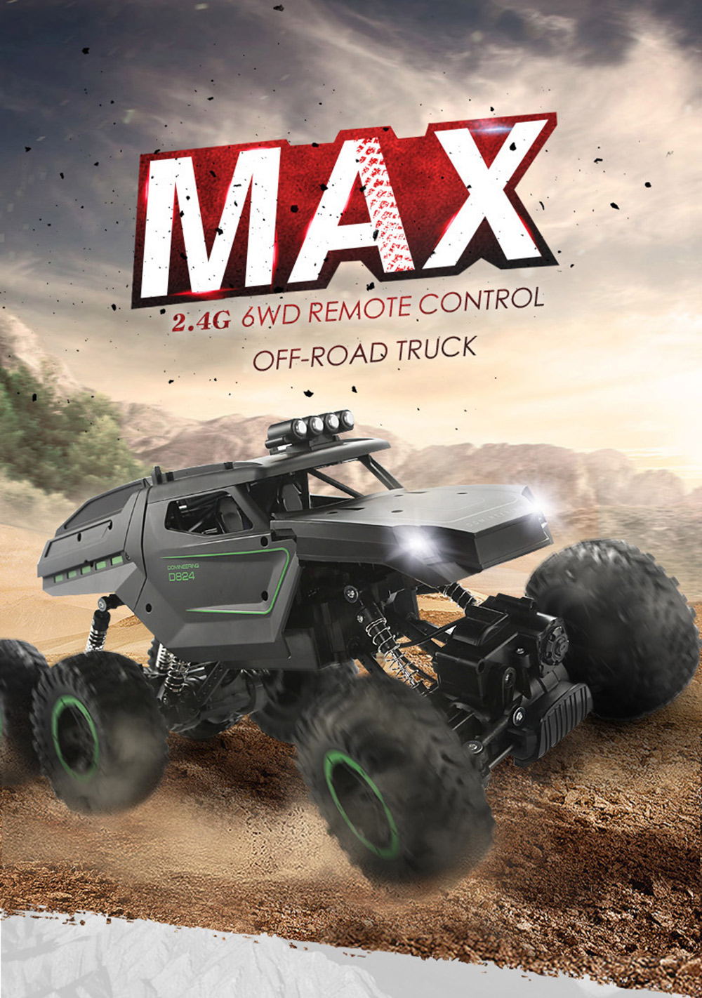 JJRC Q51 MAX Six-wheel Drive Off-road Remote Control Car JJRC Q51 MAX Six-wheel Drive Off-road Remote Control Car
