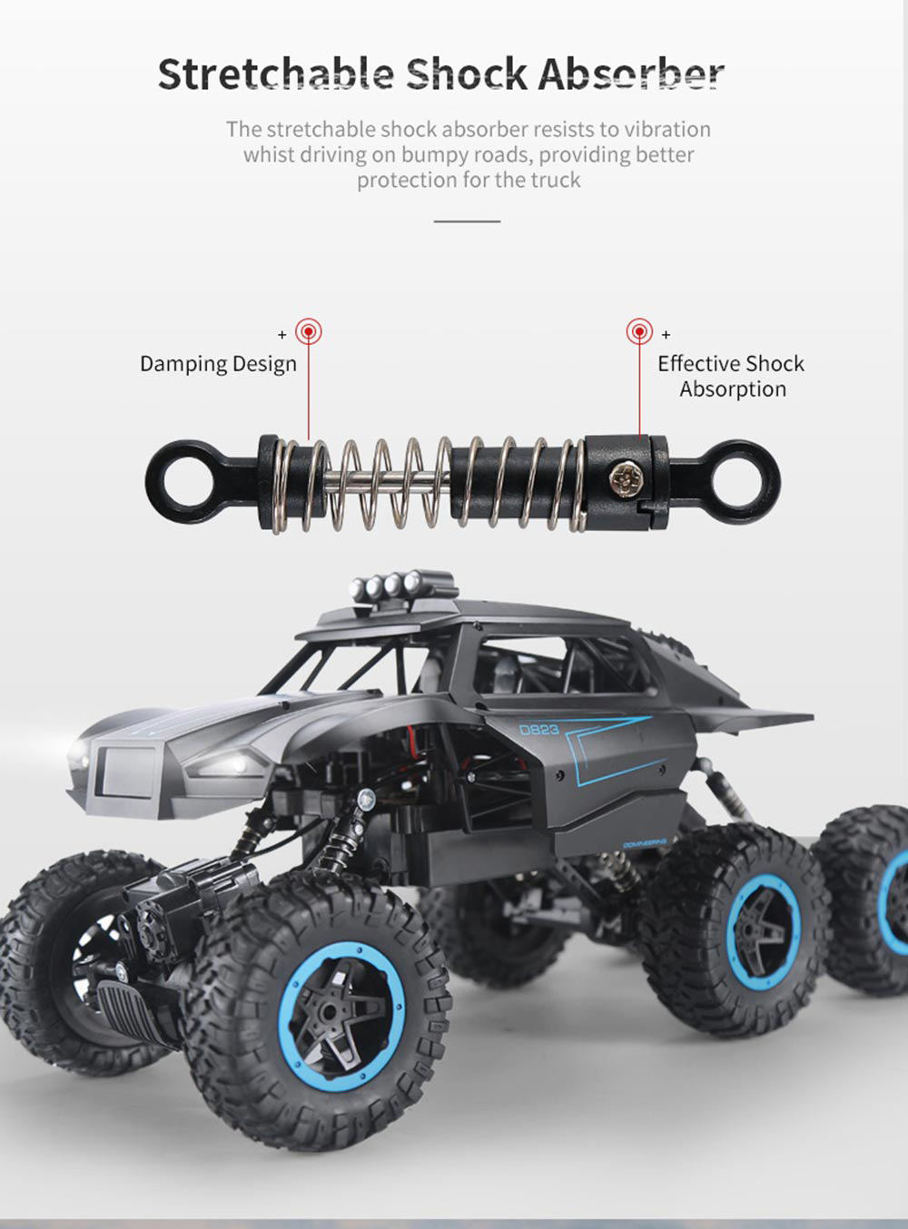 JJRC Q51 MAX Six-wheel Drive Off-road Remote Control Car JJRC Q51 MAX Six-wheel Drive Off-road Remote Control Car