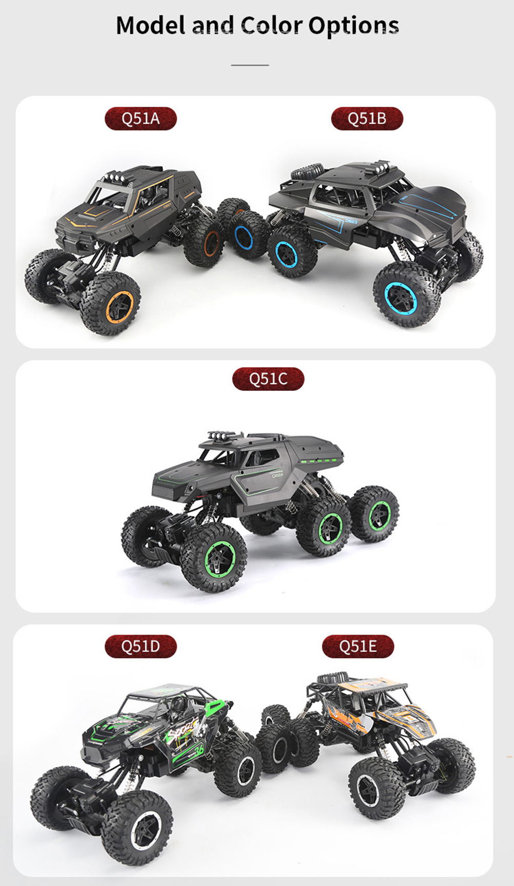 JJRC Q51 MAX Six-wheel Drive Off-road Remote Control Car JJRC Q51 MAX Six-wheel Drive Off-road Remote Control Car