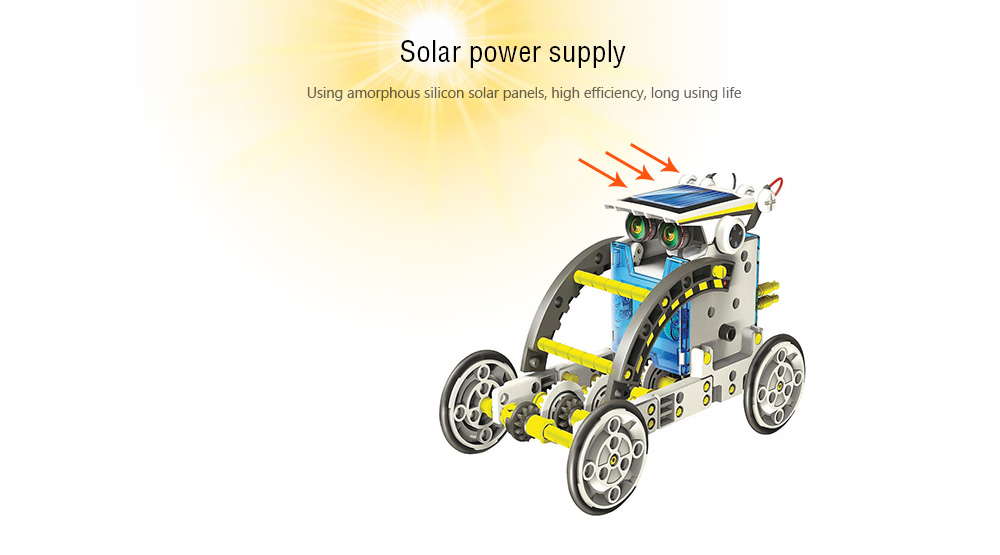 Delicate 13 in 1 Robot Technology Solar Toy