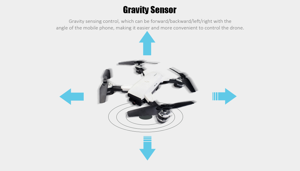YH - 19HW Foldable RC Drone RTF WiFi FPV / G-sensor Mode / Altitude Hold YH - 19HW Foldable RC Drone RTF WiFi FPV / G-sensor Mode / Altitude Hold