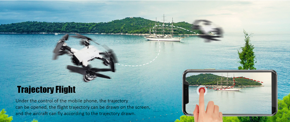 YH - 19HW Foldable RC Drone RTF WiFi FPV / G-sensor Mode / Altitude Hold YH - 19HW Foldable RC Drone RTF WiFi FPV / G-sensor Mode / Altitude Hold