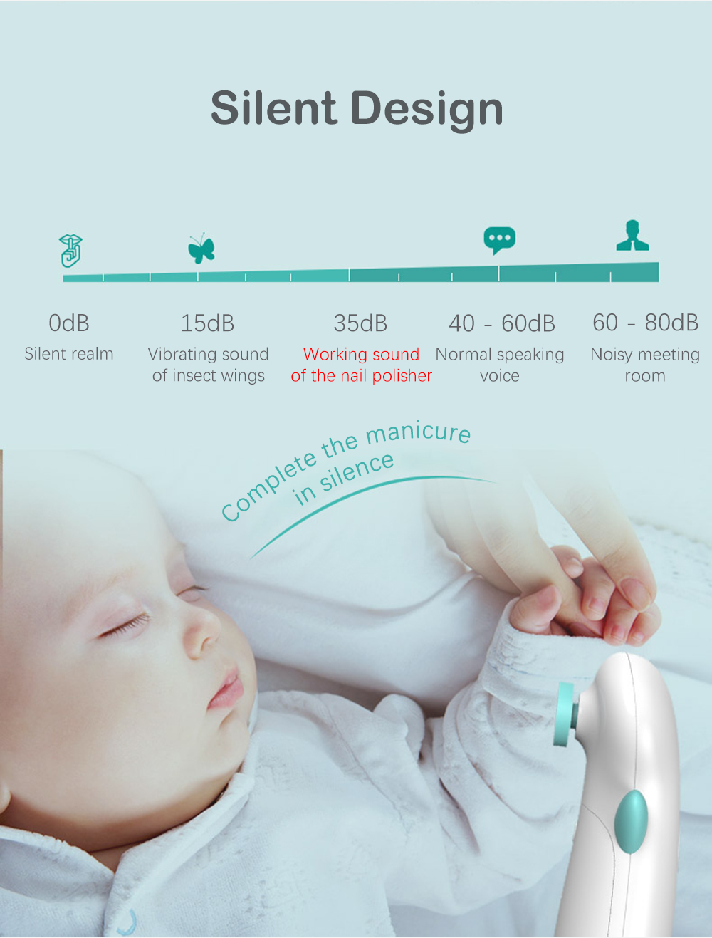 Electric Baby Nail Trimmer Scissors Polisher Newborn Manicure Knife Set Electric Baby Nail Trimmer Scissors Polisher Newborn Manicure Knife Set