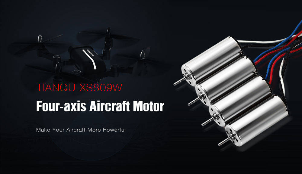 TIANQU XS809W Original Brushed Motor 4pcs for XS809W Foldable RC Drone TIANQU XS809W Original Brushed Motor 4pcs for XS809W Foldable RC Drone