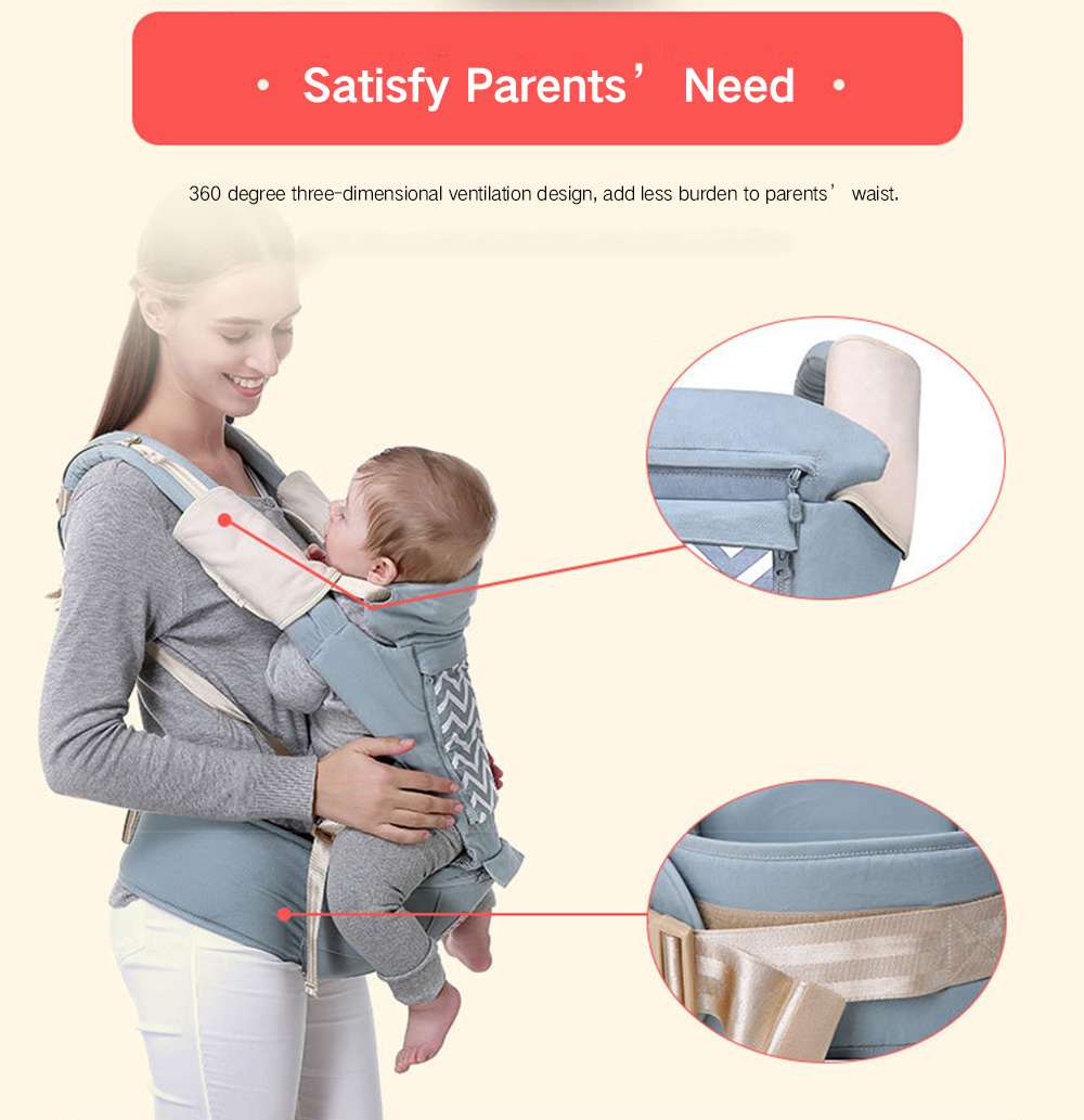 Baoerhui 6158 Cotton 2 in 1 Fashion Printed Baby Carrier Waist Stool Baoerhui 6158 Cotton 2 in 1 Fashion Printed Baby Carrier Waist Stool