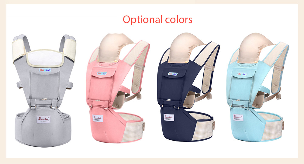 Baoerhui 6128 Multi-function Breathable Baby Carrier with Waist Stool