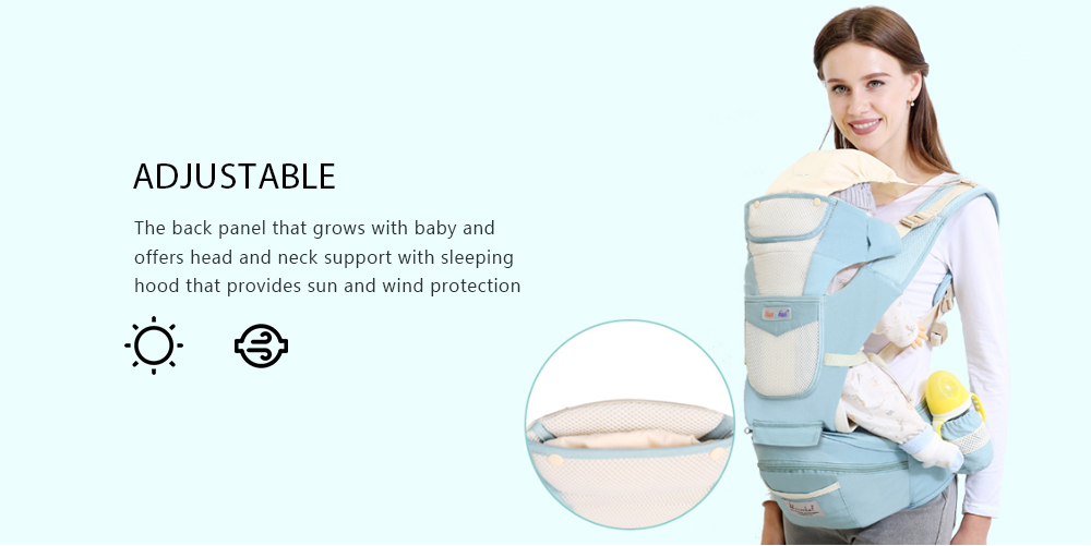 Baoerhui 6160 3-in-1 Multifunction Waist Stool Strap Baby Belt Safe Sitting Carrier