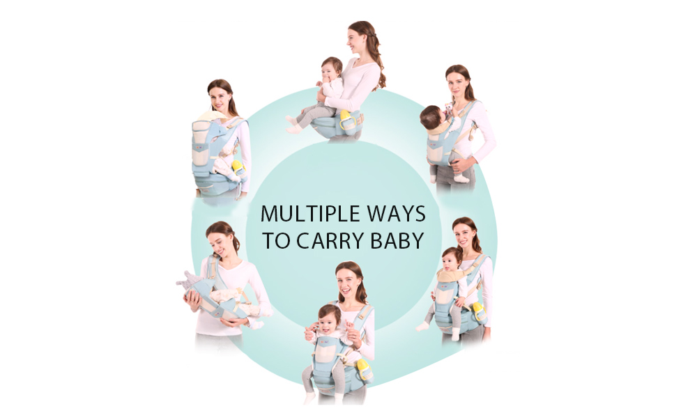 Baoerhui 6160 3-in-1 Multifunction Waist Stool Strap Baby Belt Safe Sitting Carrier