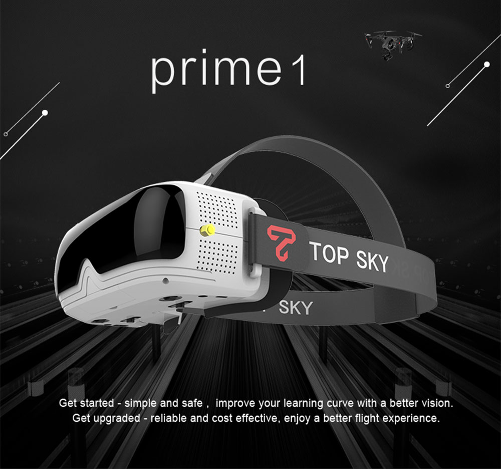 TOPSKY Prime 1S FPV Goggle 86-degree FOV 480 x 320 LCD 4:3 2.4 inch NTSC / PAL Glasses