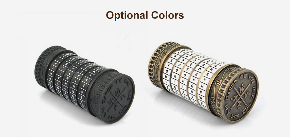 Retro Cryptex Creative Birthday Gifts Da Vinci Code Lock Retro Cryptex Creative Birthday Gifts Da Vinci Code Lock
