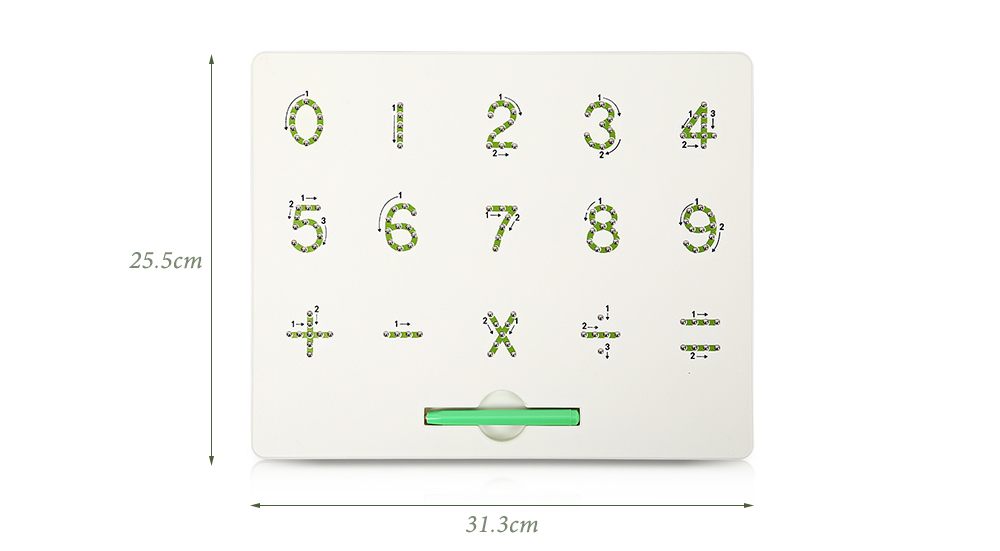 Puzzle Educational Learning Number Kids Magnetic Drawing Board