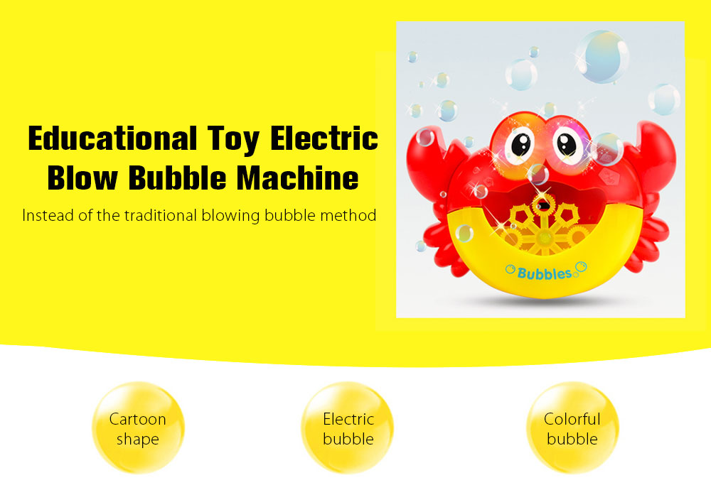 Education Toy Electric Blow Bubble Machine without Bubble Water