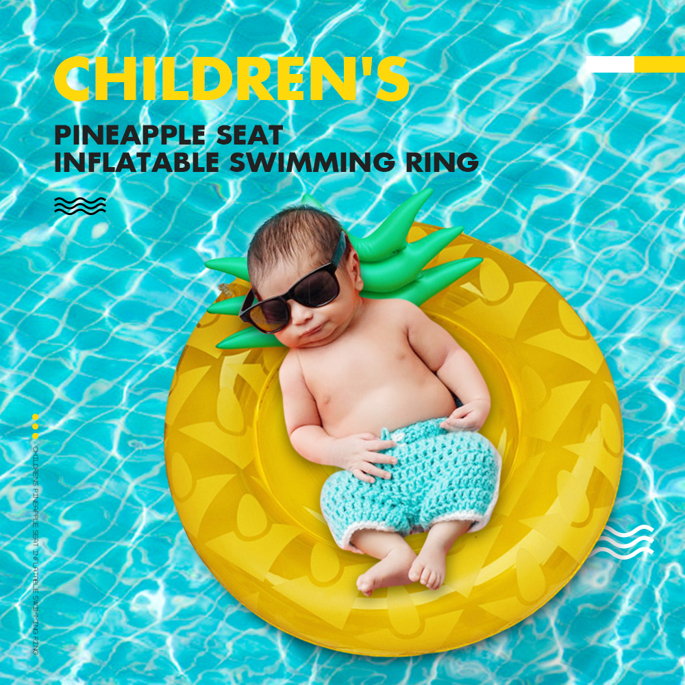 Children's Pineapple Seat Inflatable Swimming Ring