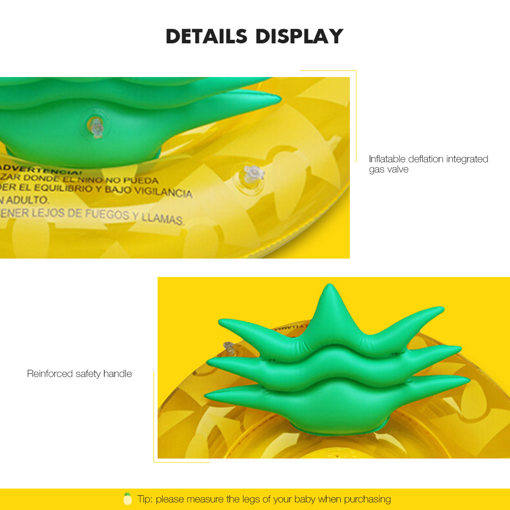 Children's Pineapple Seat Inflatable Swimming Ring