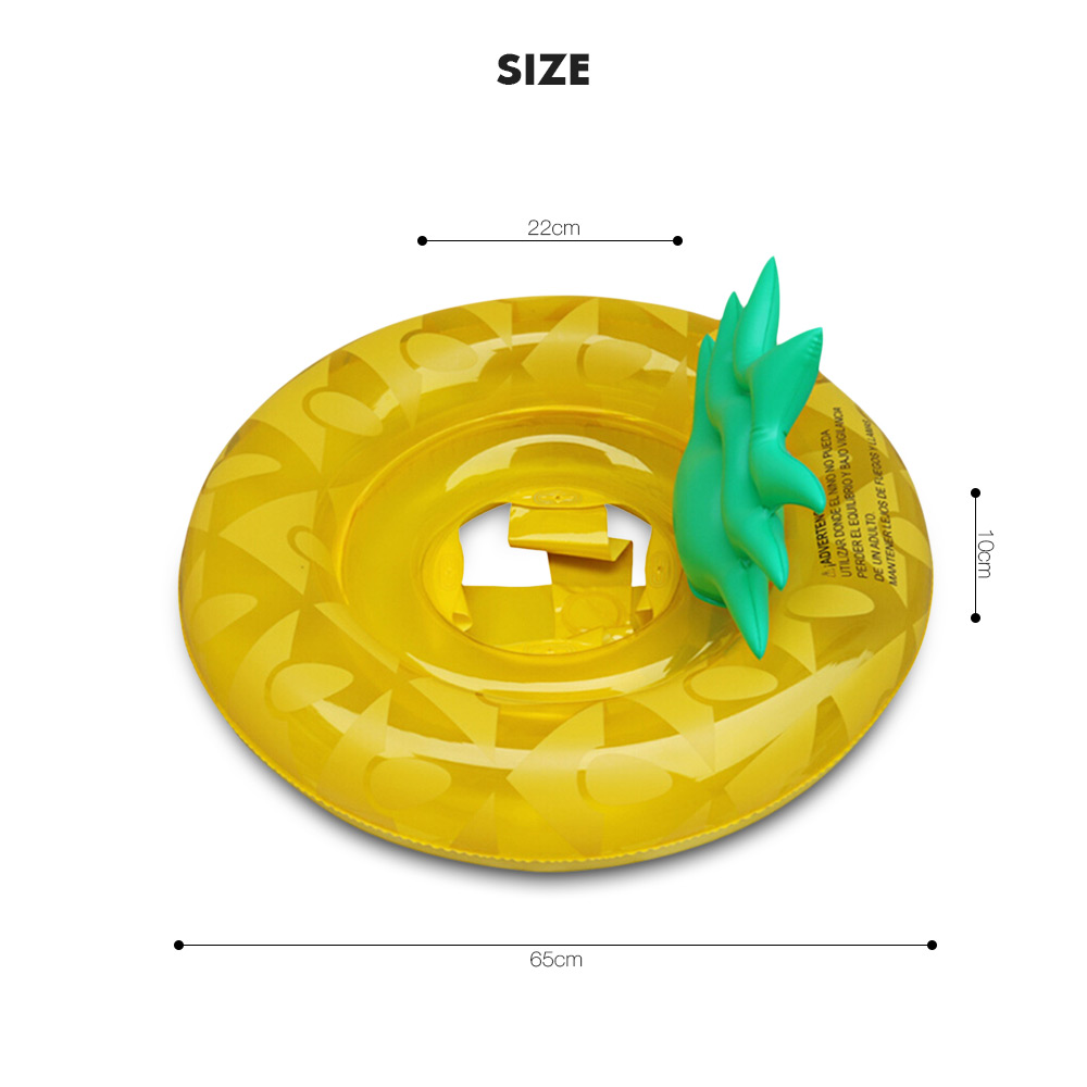 Children's Pineapple Seat Inflatable Swimming Ring