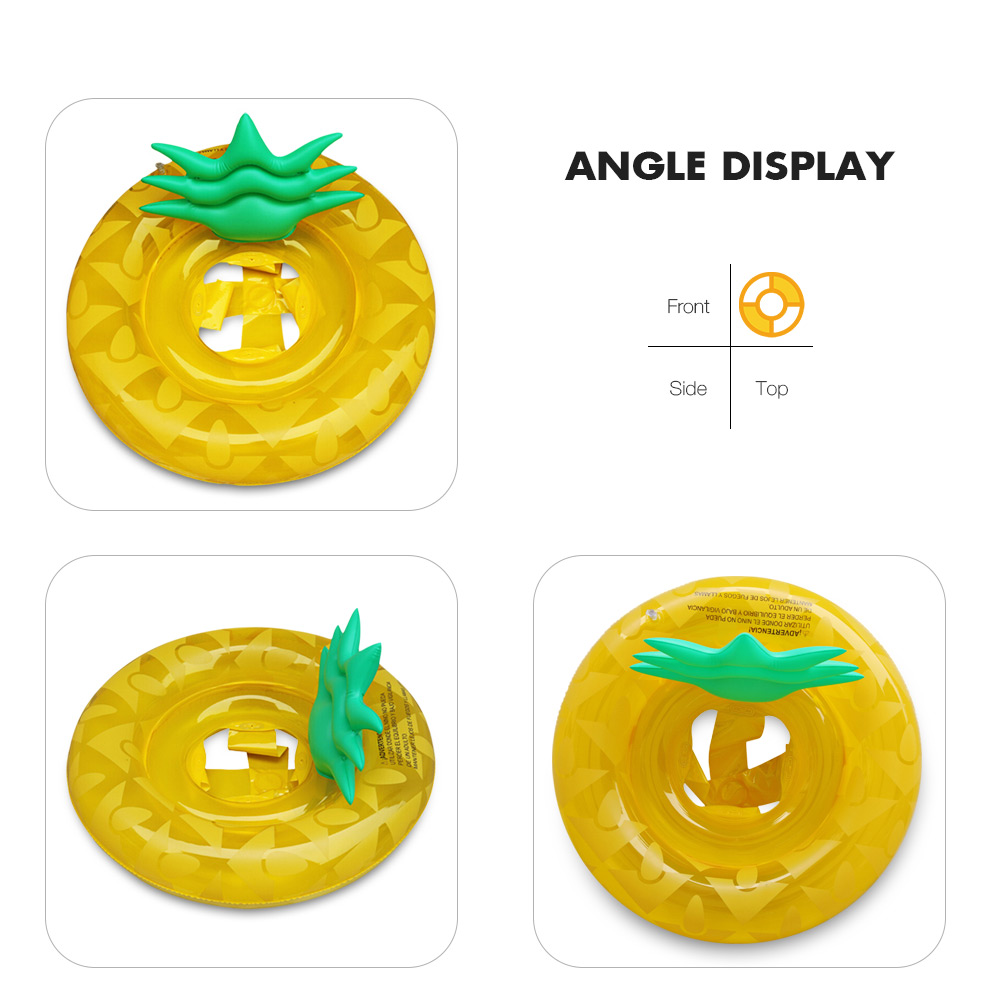 Children's Pineapple Seat Inflatable Swimming Ring