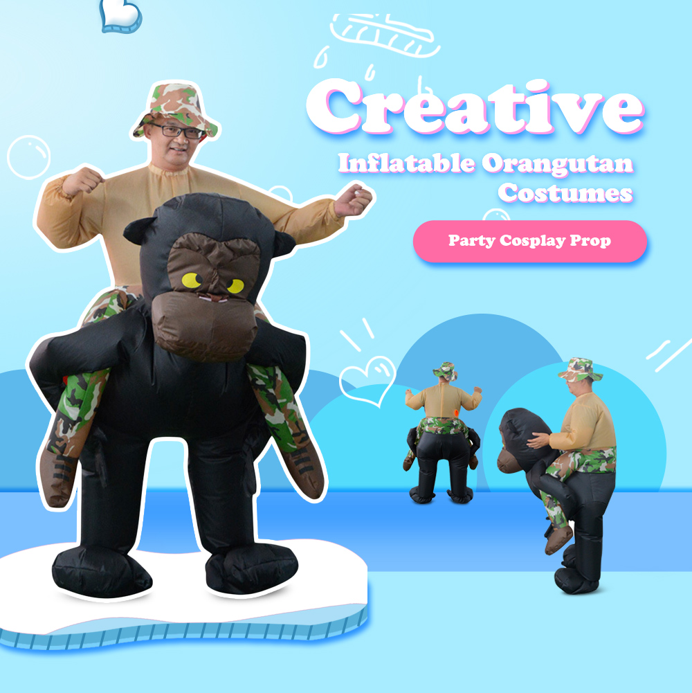 Creative Inflatable Orangutan Costumes Cosplay Party Prop Toy Creative Inflatable Orangutan Costumes Cosplay Party Prop Toy