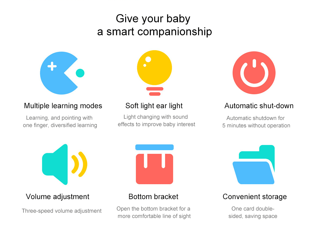 Enlightenment Education Intelligent Dot Reading Machine from Xiaomi youpin Enlightenment Education Intelligent Dot Reading Machine from Xiaomi youpin