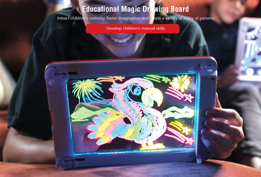3D Children Educational Flaring Magic Drawing Board
