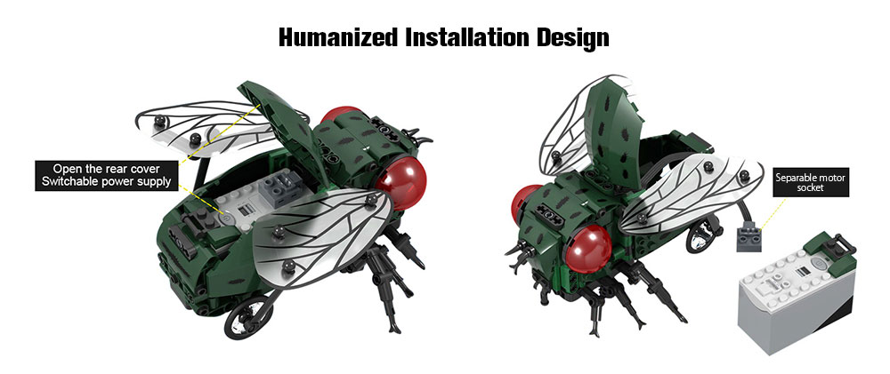 7114 Electric Flies Mimic Crawling Posture Automatic Obstacle Avoidance Assembled Building Blocks 280PCS 7114 Electric Flies Mimic Crawling Posture Automatic Obstacle Avoidance Assembled Building Blocks 280PCS