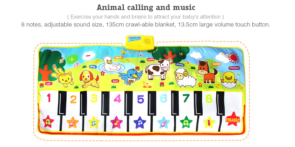 Multifunctional Cartoon Blanket with Animal Calling and Music