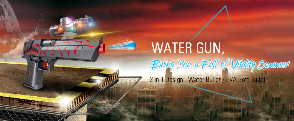 2 in 1 Fashion Children Water Gun Toys Soft Bullet 2 in 1 Fashion Children Water Gun Toys Soft Bullet