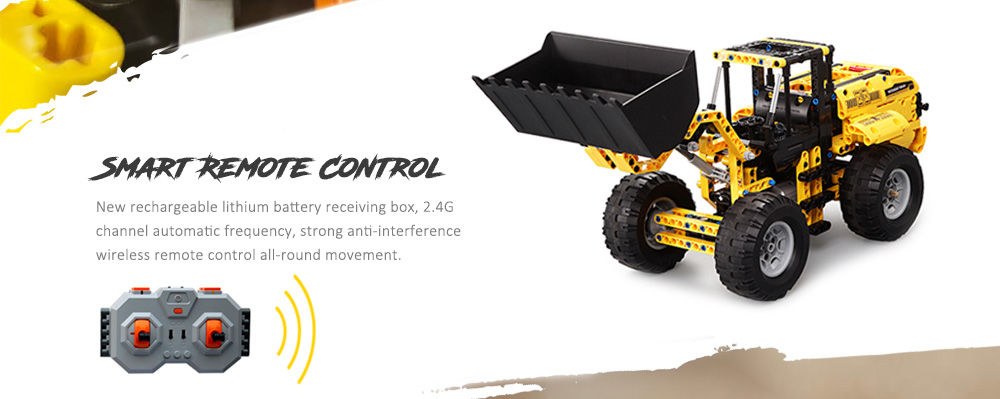 CaDA Building Block Remote Control Crawler Excavator Big Crane Mixer Truck Bulldozer Boy Spelling Toy CaDA Building Block Remote Control Crawler Excavator Big Crane Mixer Truck Bulldozer Boy Spelling Toy
