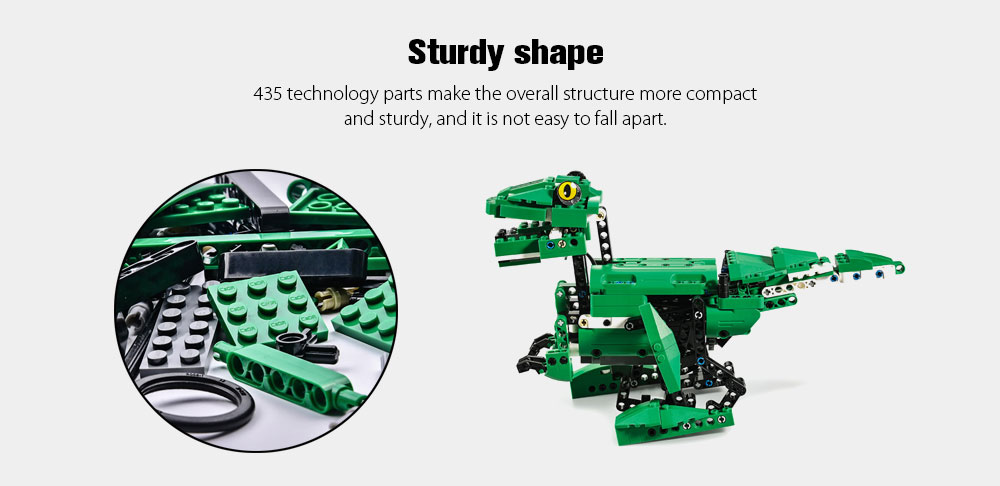 CaDA C51035W Electric Dinosaur Building Blocks Educational Toy with Sound and Light Sensor Module CaDA C51035W Electric Dinosaur Building Blocks Educational Toy with Sound and Light Sensor Module