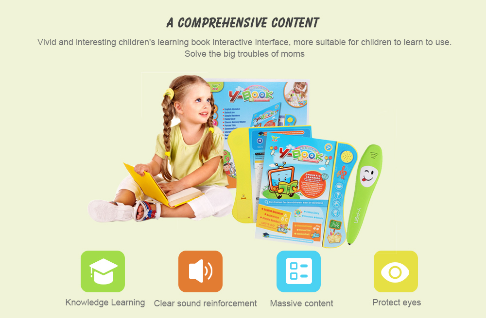 YS2605C Point Reading Tablet Learning Machine for Children