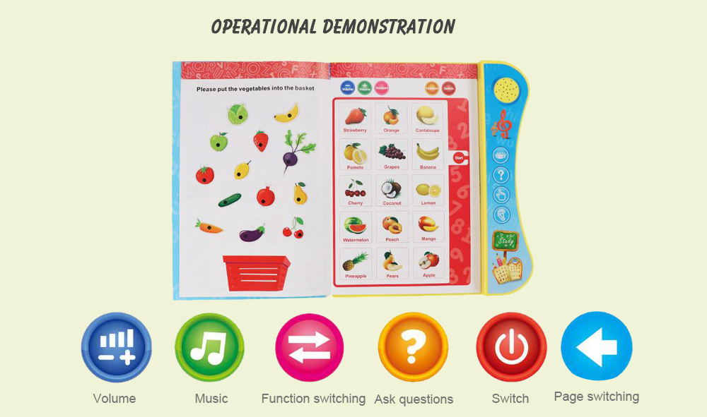 YS2605C Point Reading Tablet Learning Machine for Children YS2605C Point Reading Tablet Learning Machine for Children