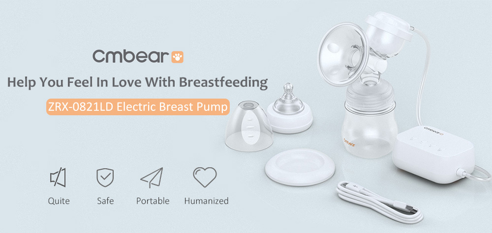 Cmbear ZRX - 0821LD Push Button Electric Breast Pump