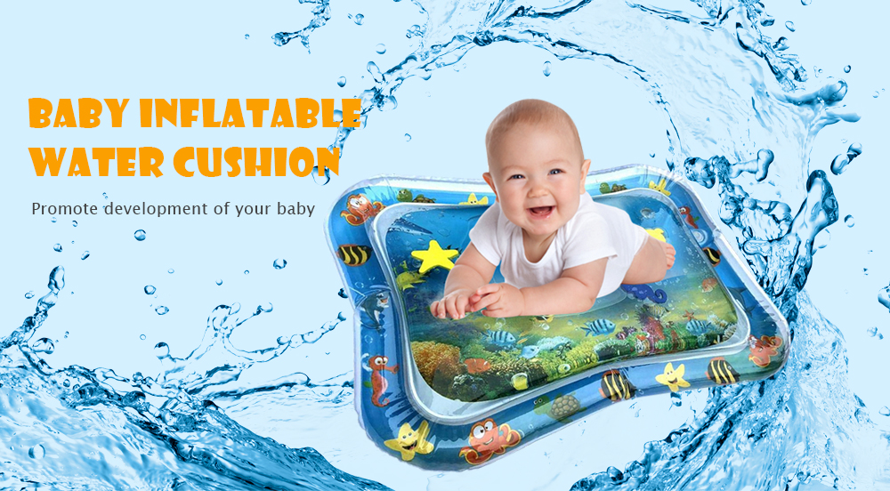 Inflatable Tummy Time Premium Water Mat for Infants Toddlers Perfect Play Activity Center Your Baby's Stimulation Growth
