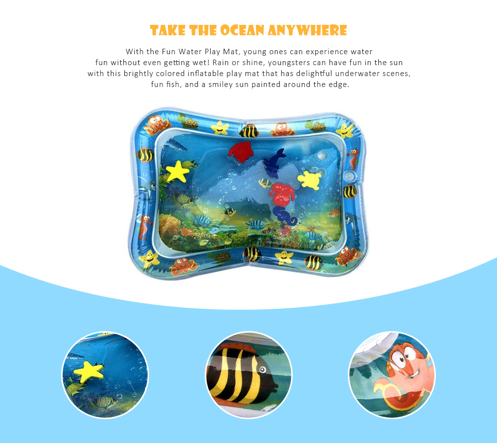 Inflatable Tummy Time Premium Water Mat for Infants Toddlers Perfect Play Activity Center Your Baby's Stimulation Growth Inflatable Tummy Time Premium Water Mat for Infants Toddlers Perfect Play Activity Center Your Baby's Stimulation Growth
