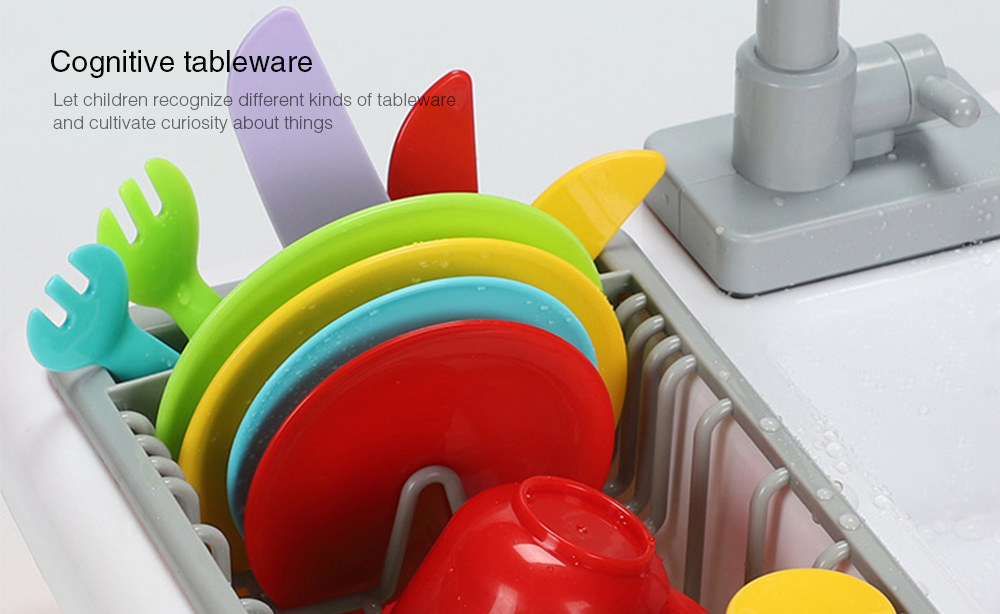 Automatic Circulation Water Educational Toy Dishwashing Set