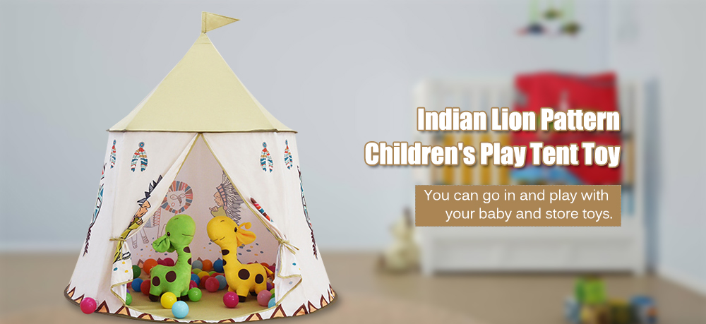 Little Lion Indian Tent Indoor and Outdoor Baby Toy Child Playhouse Little Lion Indian Tent Indoor and Outdoor Baby Toy Child Playhouse