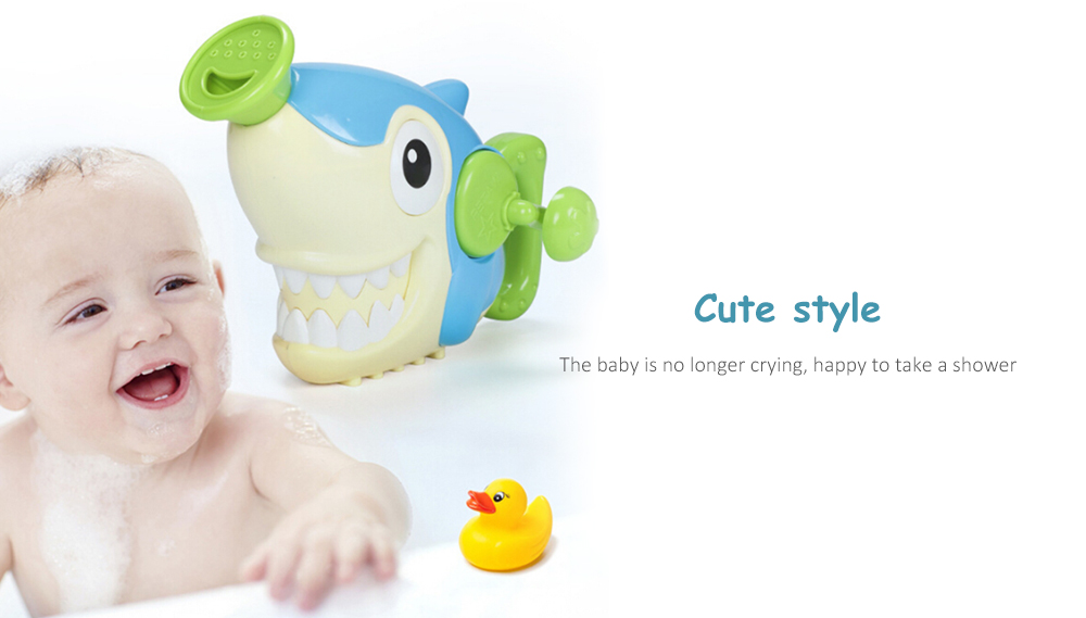 Children's Hand Spray Shower Head Toy Shark