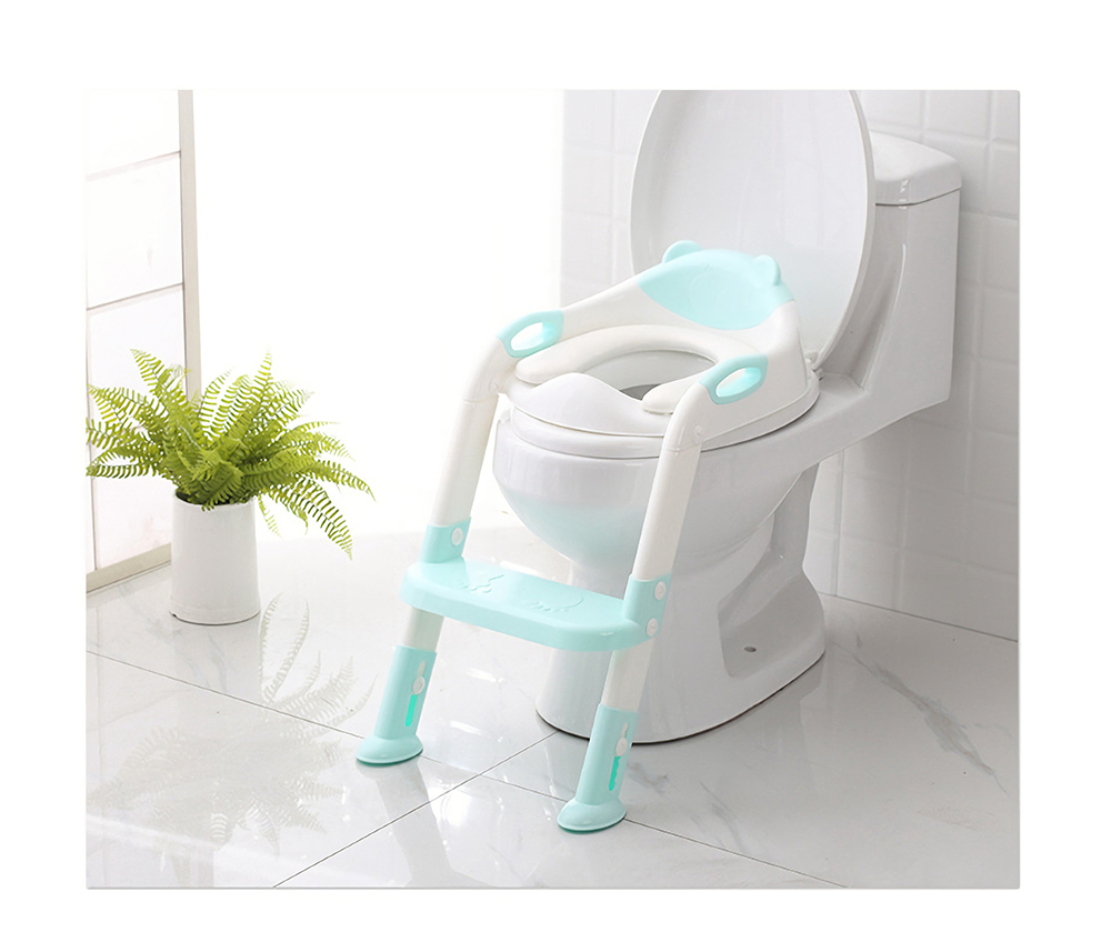 Folding Toilet Ladder Adjustable Trainer Seat Potty for Baby