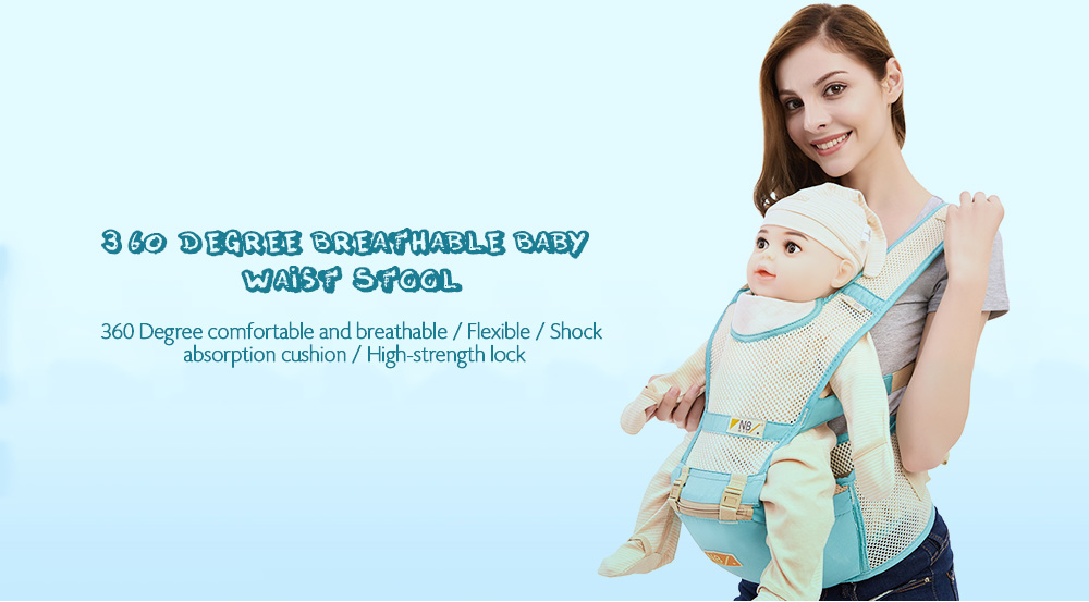 Newbealer N505 - C Summer Style 360 Degree Breathable Baby Waist Stool