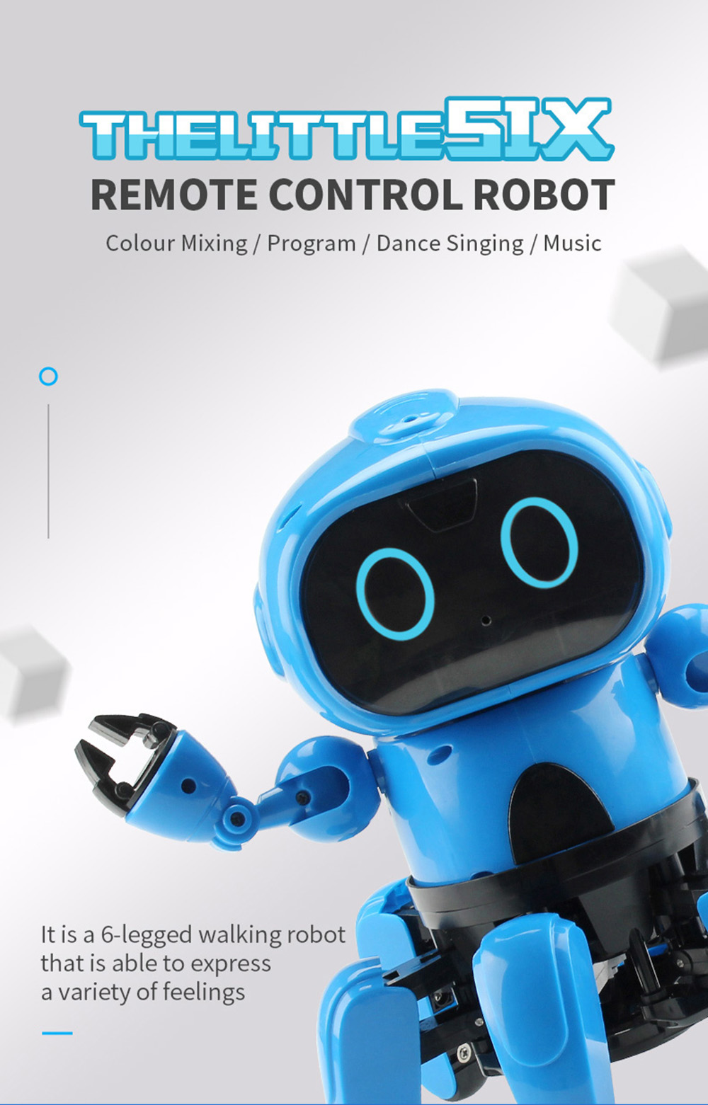 MoFun 991 Intelligent Programming 6-way Remote Control Robot Finish Version