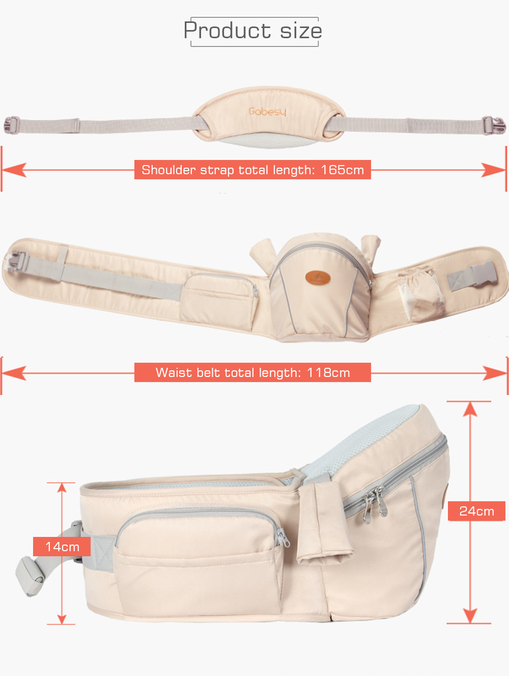 Breathable Baby Carrier Sling Waist Stool Hip Seat Breathable Baby Carrier Sling Waist Stool Hip Seat