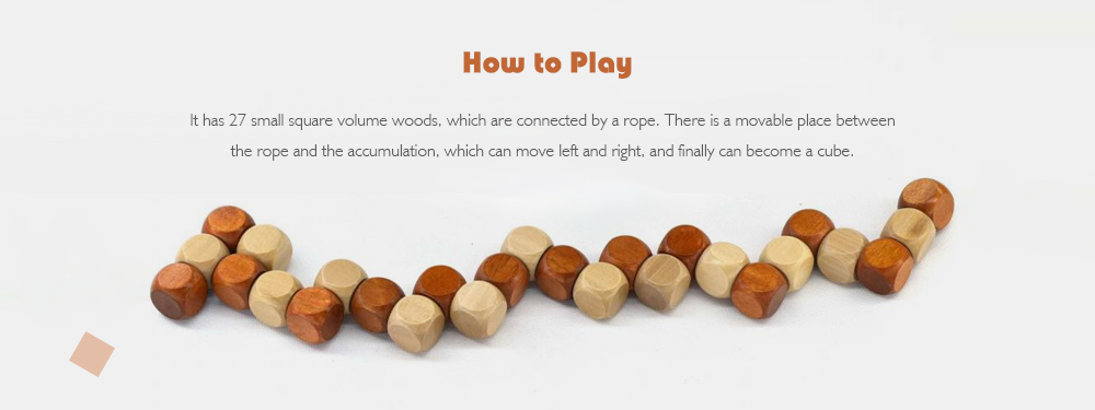 3D Wooden Brain Teaser Puzzle 3D Wooden Brain Teaser Puzzle
