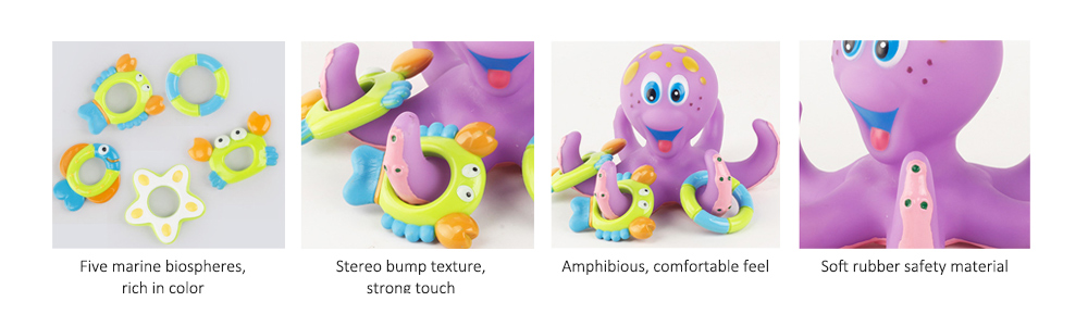 Children Bathing Small Octopus Toy Intelligent Bath Tool