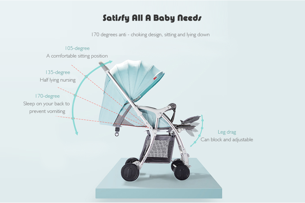 A817 Two-way High Landscape Light Baby Stroller