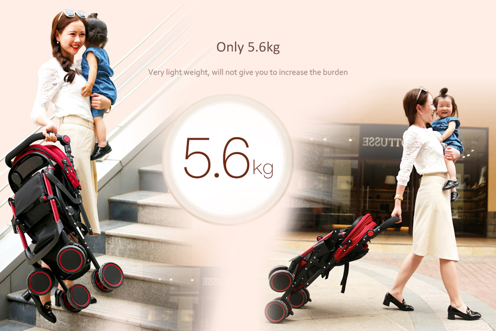 wisesonle A6 Two-way High View Four-wheeled Stroller for Baby wisesonle A6 Two-way High View Four-wheeled Stroller for Baby