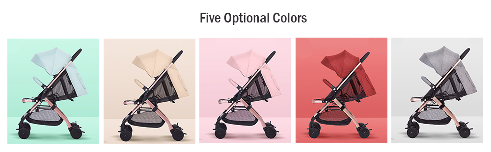 YO - J Aluminum Alloy One-hand Folding Baby Stroller Support Sit Lie