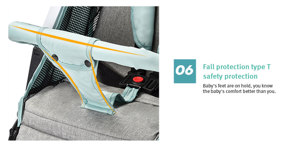 Wisesonle YO - B Aluminum Alloy One-hand Folding Baby Stroller