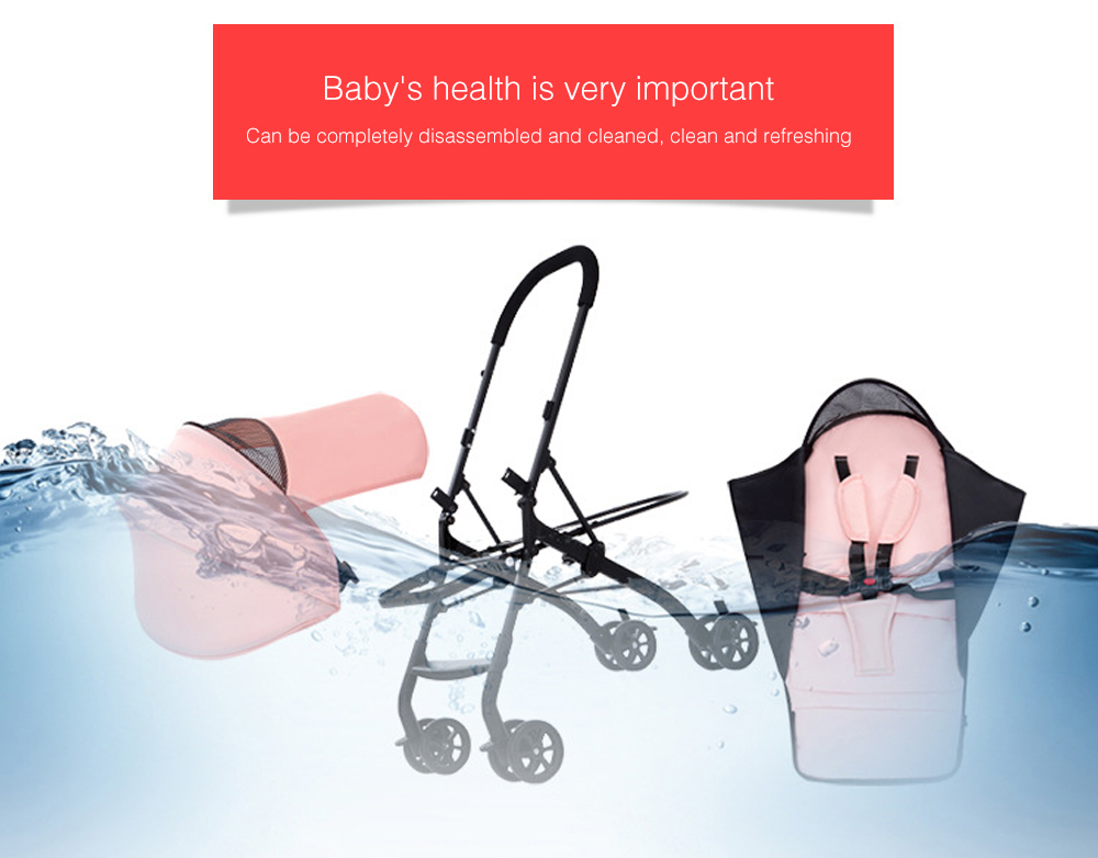 Wisesonle YO - H Aluminum Alloy One-hand Folding Baby Stroller Wisesonle YO - H Aluminum Alloy One-hand Folding Baby Stroller