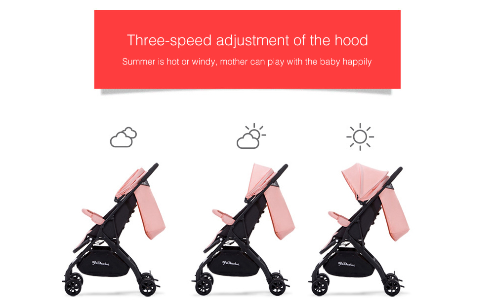 Wisesonle YO - H Aluminum Alloy One-hand Folding Baby Stroller